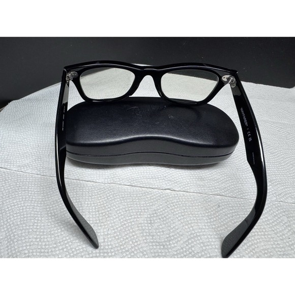 RAY-BAN RB 4340-V 2000 WAYFARER BLACK AUTHENTIC FRAMES EYEGLASSES 50-22 - Picture 3 of 5